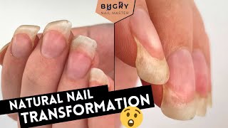Unbelievable Transformation On NATURAL Nails 😱