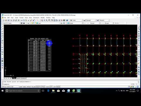 HƯỚNG DẪN LẤY TỌA ĐỘ RA BẢNG TRỰC TIẾP TRONG AUTOCAD