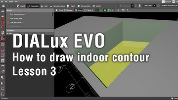 DIALux EVO basics. Lesson 3. How to draw indoor contour?