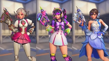 NEW Juno Touching Down Highlight Intro with Different Skins | Overwatch 2