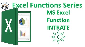 MS Excel - INTRate Function / Formula || SVM Bench