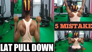 LAT PULL DOWN 5 MISTAKES STOP NOW