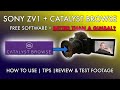 Sony ZV1 - Catalyst Browse Guide | FREE software Better than a Gimbal? | Test Footage &Tutorial