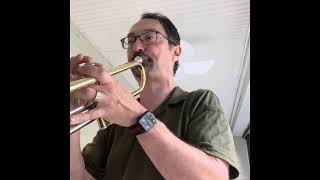 Day one on trumpet, ￼B-flat John Paul intermediate by Jerfish Entertainment, Music, Sailing, and Farms 36 views 10 months ago 1 minute, 15 seconds
