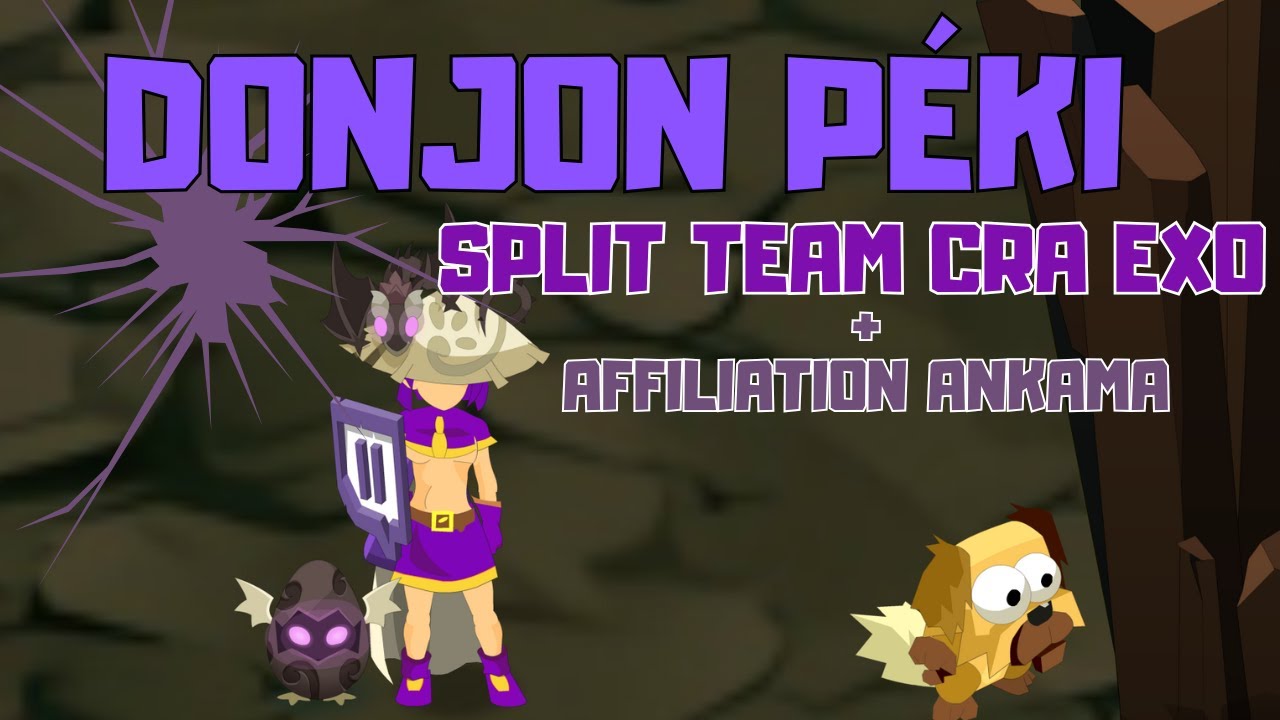 FARM KAMAS ET DROP RARE EN TEAM CRA EXO AU DONJON PEKI ET AFFILIATION ANKAMA SUR DOFUS RETRO