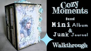 Walkthrough Cozy Moments boxed  Mini Album & Junk Journal  ( scrapqueen designs paper collection )