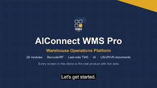 AIConnect WMS Pro Demo | Complete Warehouse Management Platform on Odoo 19