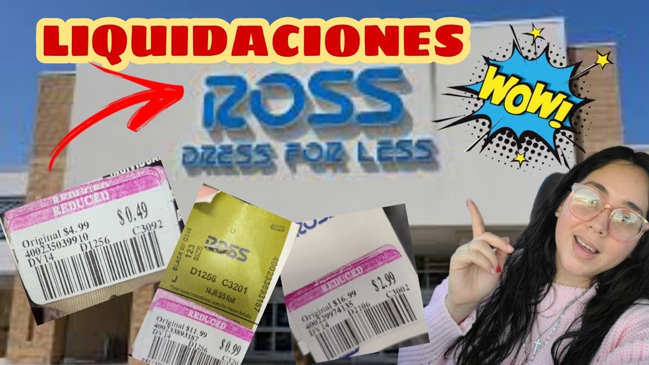 🛑ROSS LIQUIDACIONES ETIQUETAS A .49 CENTAVOS 🤔