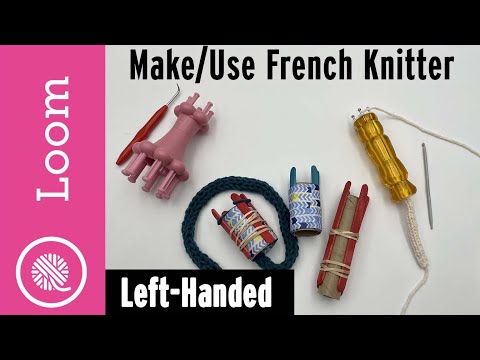 Loom Knit Fingertip Potholders  Mini Oven Mitts (Clockwise) 