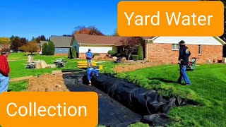 Wet Flat Yard NO SLOPE, NO Storm Drains How To Dry Up Wet Yard. Where to Take Water? Made for DIY