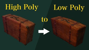 Game Asset: High poly to Low poly in Blender 2.8 and Substance Painter Workflow