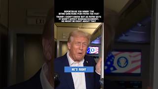 Trump says Putin was right about new sanctions ?