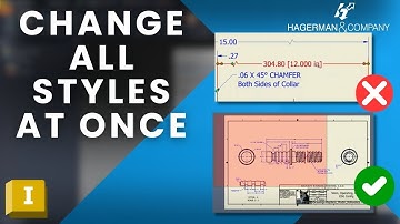 Change Styles of ALL Dimensions with one Command in Inventor