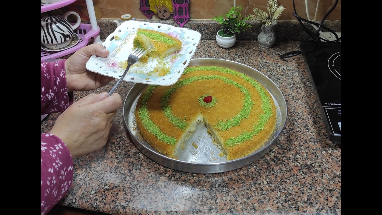 طريقة الكنافة بالكريمة جربوها في رمضان الطعم خطيييير جدا جدا