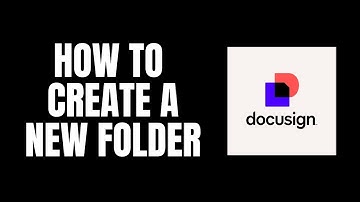 How To Create a New Folder DocuSign Tutorials