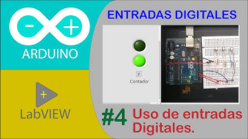 Leer y visualizar estado de Pulsante en LabVIEW.