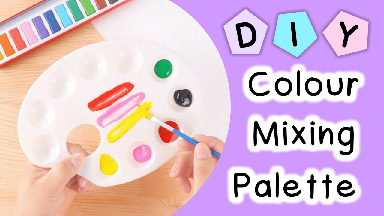 How to make paint mixing palette at home