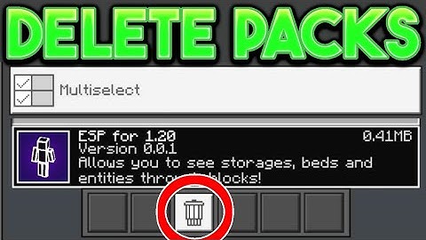 How To Delete Texture Packs & Addons In Minecraft Bedrock! - Android, IOS, Windows 11, Xbox, PS5