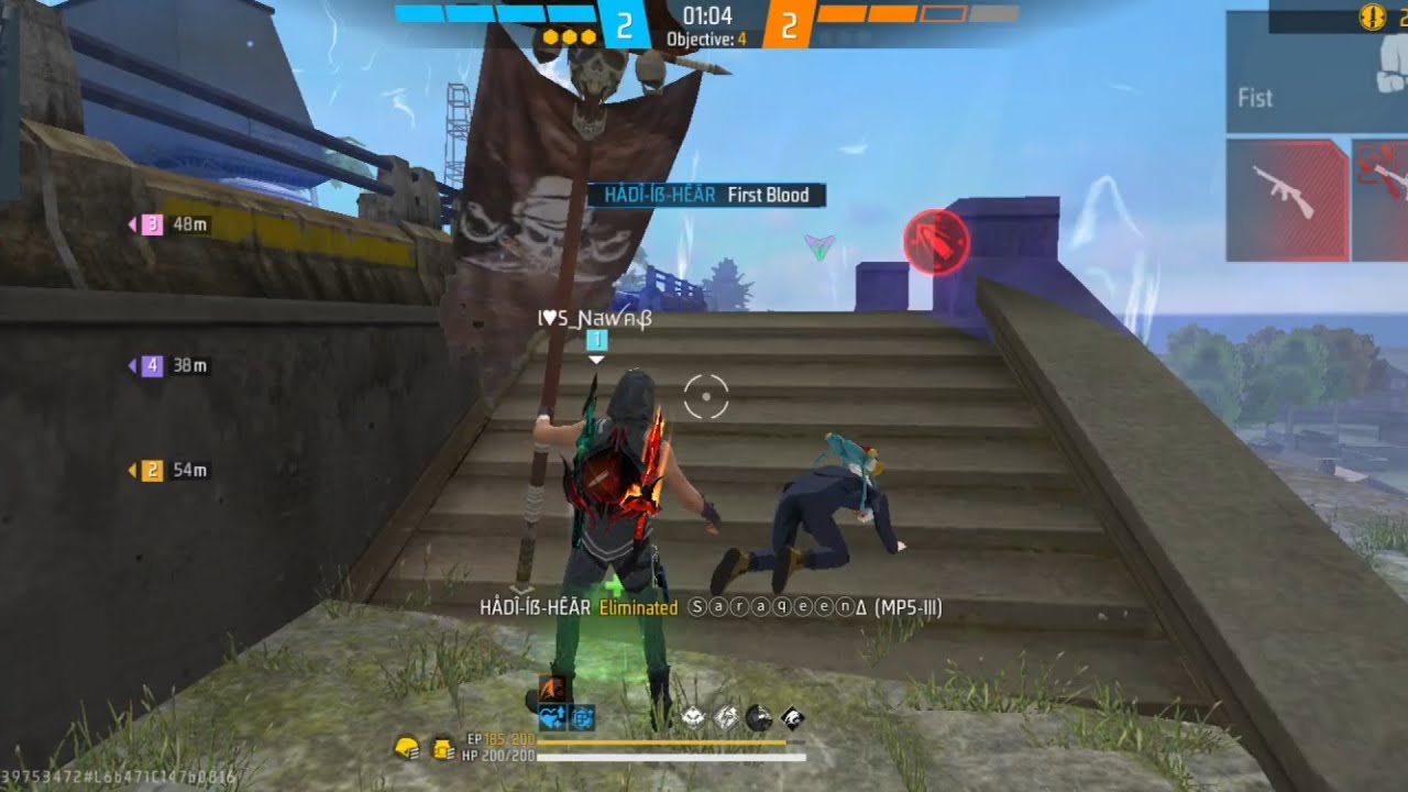 CS RANKED EMOTE REVENGE IN FREE FIRE EMOTE VS EMOTE