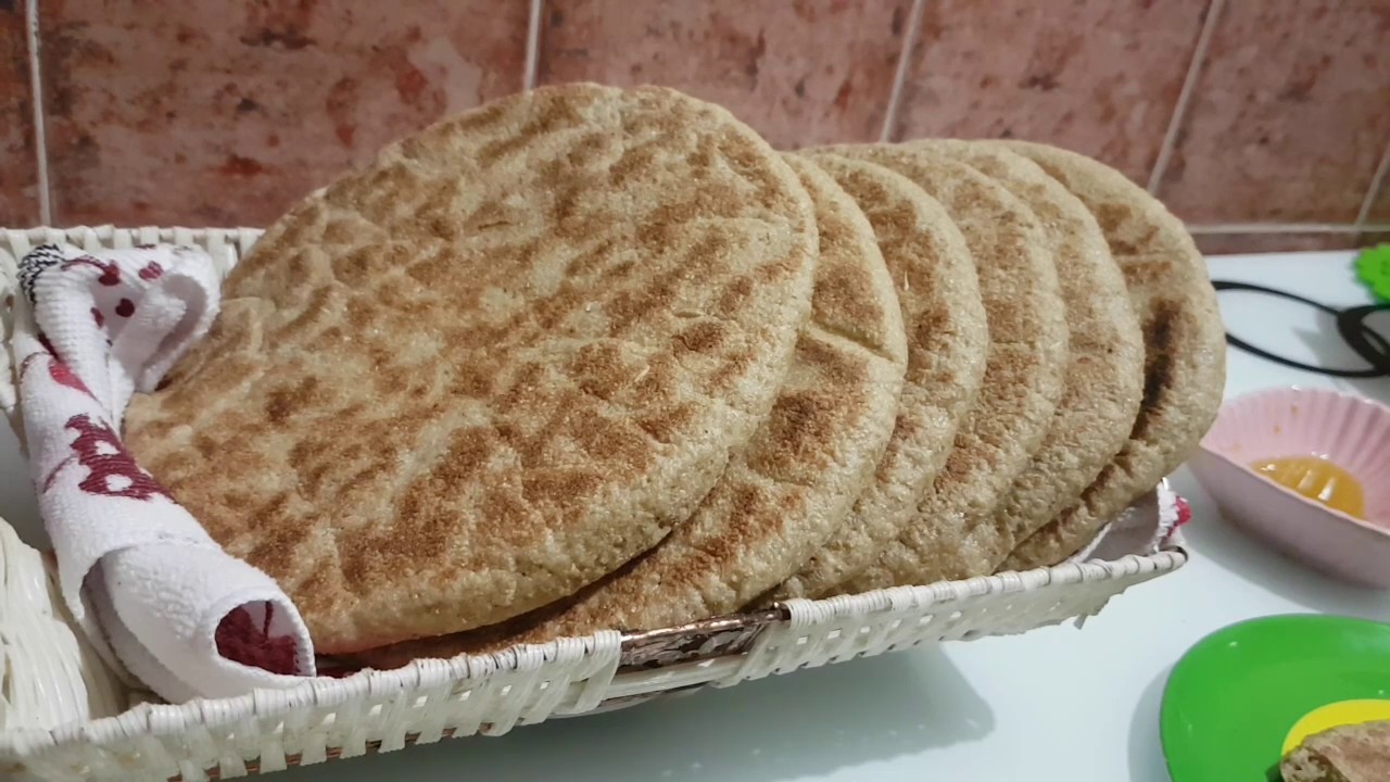 أروع وأسهل خبز المقلاة فقط بدقيق القمح الكامل 100%صحي بدون إضافات