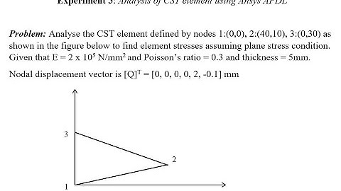 Analysis of CST Element 2