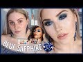 KKW x MARIO COLLECTION 💎 Sapphire Blue Smokey Eye Makeup Tutorial!