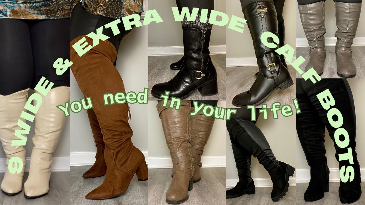 9 WIDE CALF & EXTRA WIDE CALF BOOTS YOU NEED IN YOUR LIFE! #haul #boots ...