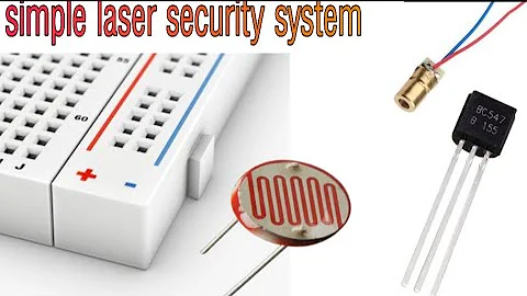 Simple laser security system|| laser security system using BC547