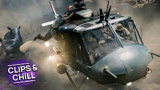 Helicopter vs. Rhino Stampede | Jumanji: Welcome To The Jungle | Clips & Chill