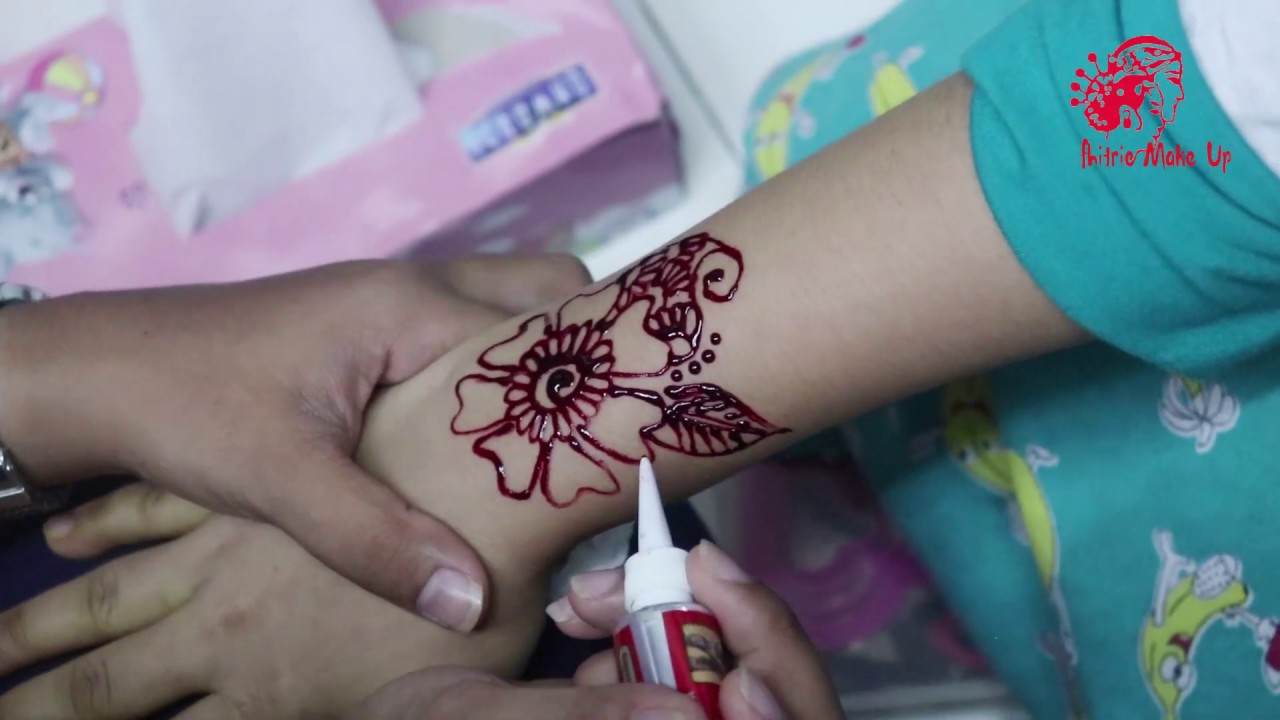 Henna Tangan Simple Dan Mudah Youtube