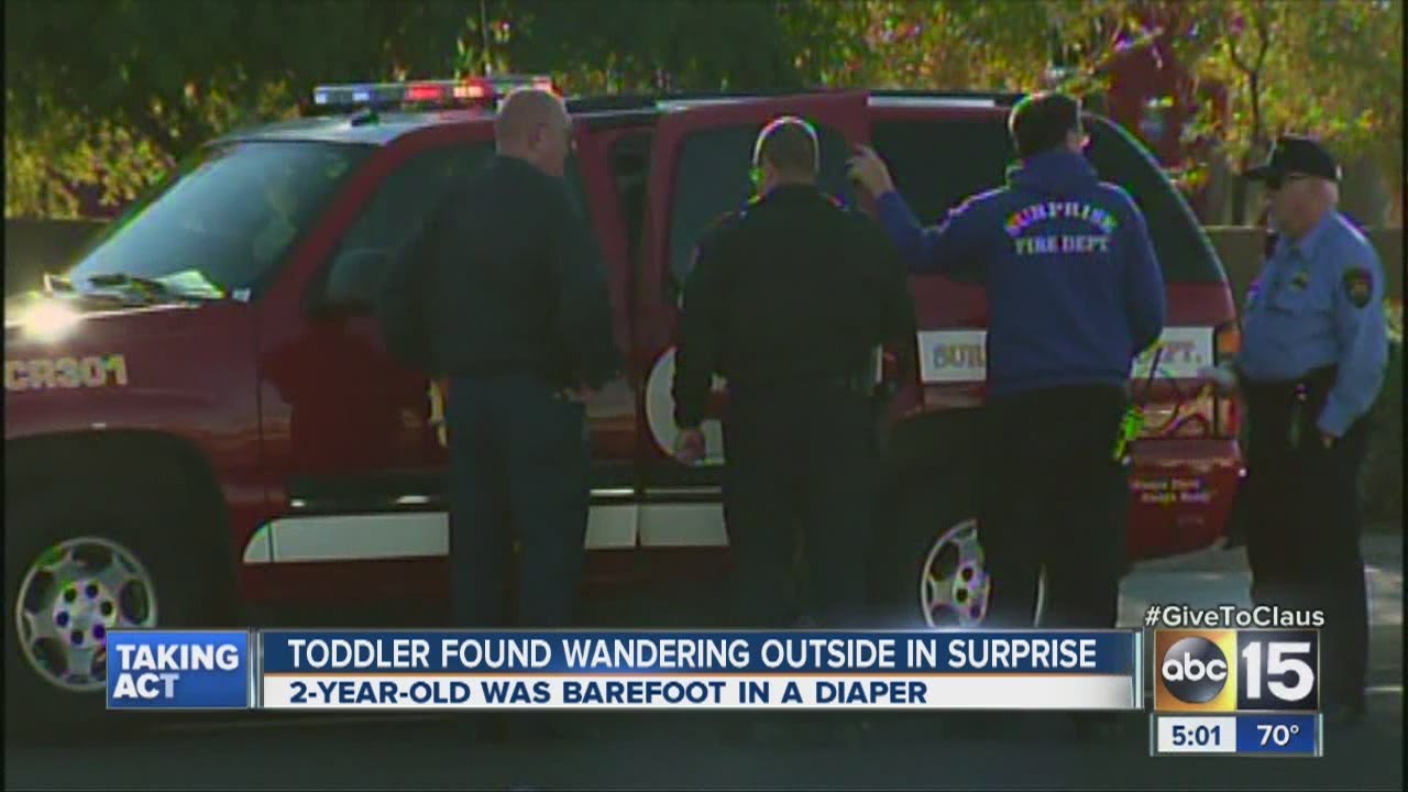 Child found wandering streets in Surprise reunited with family - YouTube