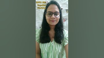 EPFO SSA Negative Marking 2023 #epfossa2023 #shorts