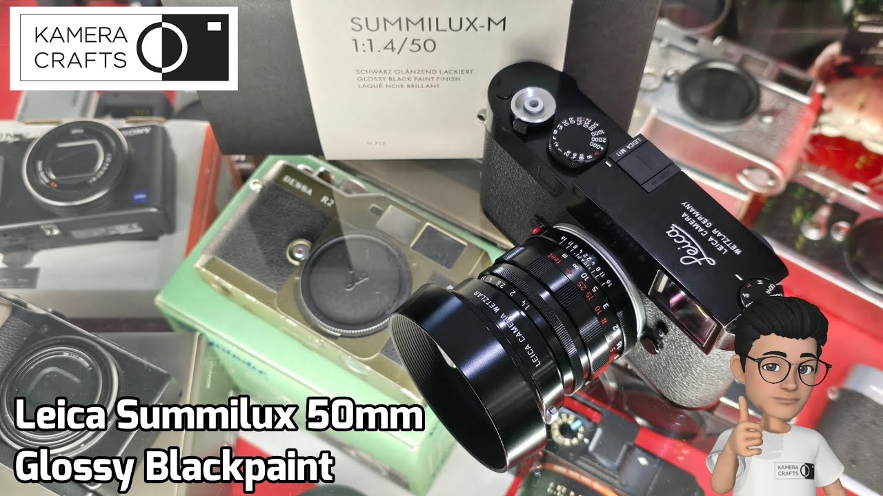 Leica Summilux 50mm f1.4 reissue glossy black paint (English CC