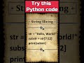 5  try this python code  python for beginners  interview questions for freshers  python coding