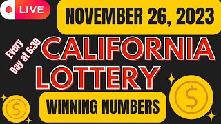 🔴New York, California Evening Lottery Results - Nov 26 2023 - Powerball - Live Winning Numbers