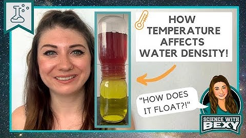 How Temperature Affects Water Density - Science with Bexy - Experiment!