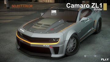 Camaro ZL1 ( Strider ) | Signature Edition Cars, Need For Speed The Run | 4K Gameplay