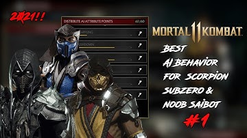 *2021* Best AI Behavior for Scorpion, Sub-Zero & Noob Saibot | Mortal Kombat 11