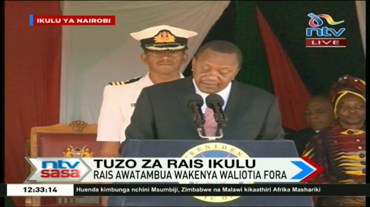 Hotuba ya rais katika hafla ya kuwatambua wakenya waliotia fora