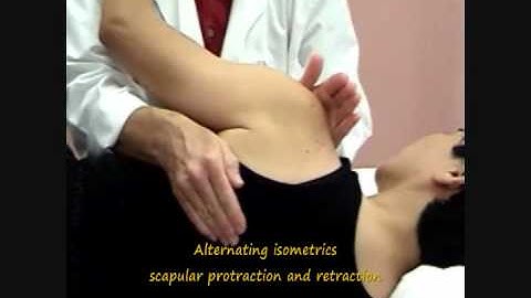 Alternating isometrics of scapular motions