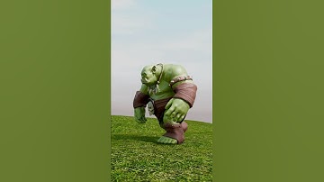 3D ORK rigged  #rigging #blender #3D #ork #game #tutorial #3danimation