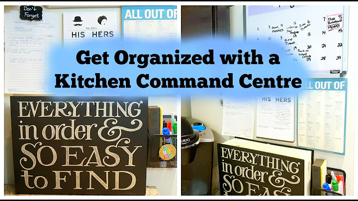 Get Organized with a Kitchen Command Centre