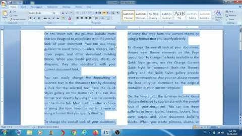 MS Word Page Layout tutorial in Pashto 005