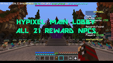 Hypixel Main Lobby: All 21 Reward NPCS!