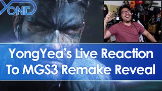 YongYea's Live Reaction To Metal Gear Solid Delta: Snake Eater Reveal Trailer (MGS3 Remake)