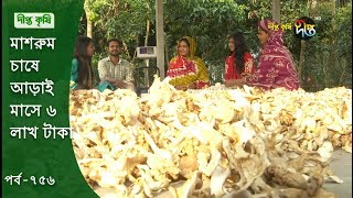 Deepto Krishi/দীপ্ত কৃষি- মাশরুম চাষে আড়াই মাসে ৬ লাখ টাকা  | রংপুর | deepto tv