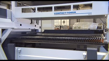 Compact Tower for Lasers (CT-L) 3015 - Loading sheet into machine