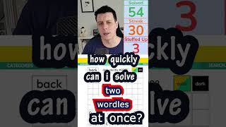 How Quickly Can I Solve Two Wordles At Once? | Dordle #dordle #wordle #puzzle