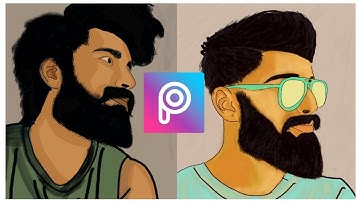 PicsArt portrait Cartoon Photo Editing Tutorial🔥 || Portrait image editing || vector Art 🔥🔥