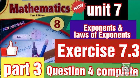 class 8 maths/Exercise 7.3/ Question 4/part 3/unit 7/Exponents and law of Exponents/@waseemasalman786